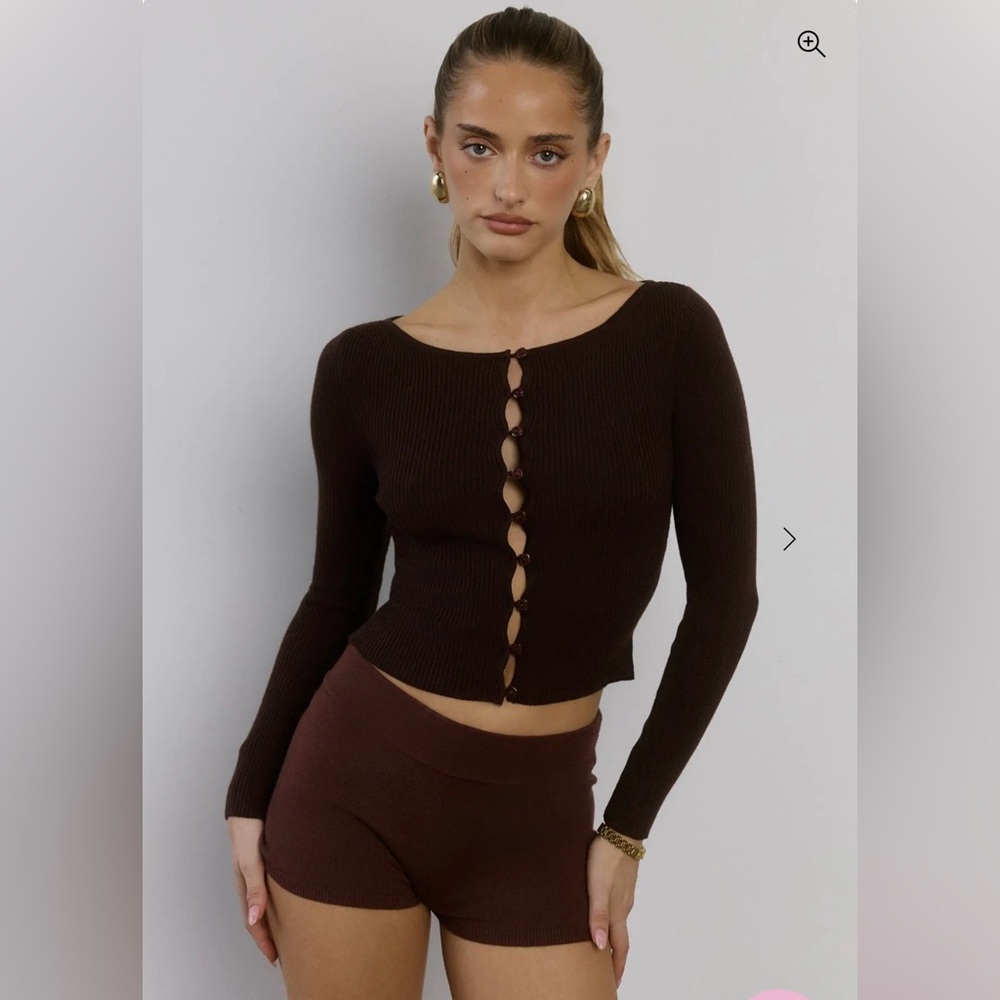 NEW Dark Brown Long Sleeve Top